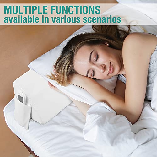 Vekkia Cal King Bed Wedge Pillow for Headboard Gap/Headboard Pillow/Mattress Wedge/Bed Gap Filler，Bolster Pillow Close Gap Between Mattress and Headboard(White 72"x8"x6")