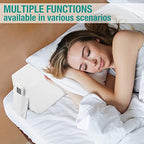 Vekkia Cal King Bed Wedge Pillow for Headboard Gap/Headboard Pillow/Mattress Wedge/Bed Gap Filler，Bolster Pillow Close Gap Between Mattress and Headboard(White 72"x8"x6")