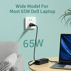 65W AC Adapter Charger Replacement for Dell Inspiron 15 3000 Charger 3552 3558 3576 3580 5551 5557 5558 5559 5566 5567 5568 5570 5582 5583 5584 7537 7560 7570 7572 7573 7579 7580 Laptop Power Cord