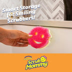Scrub Daddy Scrub Mommy Sponges 6ct + Daddy Caddy - Scratch-Free Multipurpose Dish Sponges + Sponge Holder - BPA Free & Made with Polymer Foam - Stain & Odor Resistant Kitchen Sponge