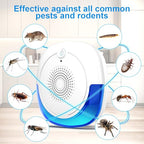 2024 Ultrasonic Pest Repeller 6 Packs, Indoor Mosquito Repellent, for Rodent, Roach, Mouse, Bugs, Mice, Spider, Electronic Plug in Pest Control for House, Garage, Warehouse,Hotel