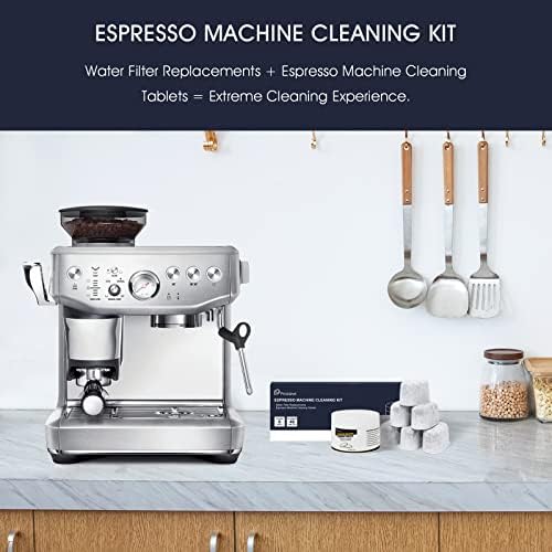 Espresso Machine Cleaning Tablets and Filters for Breville Espresso Machines (40 Tablets + 6 Filters) - 1.5 Gram Cleaning Tablets & Replacement Water Filter - Espresso Cleaner Accessories