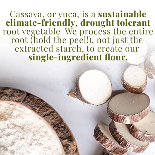 Otto’s Naturals - Cassava Flour, All Purpose Flour as Wheat Replacement, Used as Bread Flour, Pizza Dough Flour, & Cake Flour Substitute, Nut, Grain, and Gluten Free Flour, 15 lbs