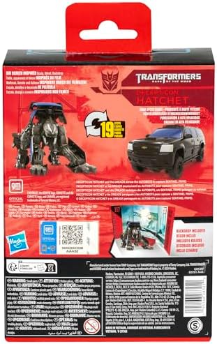 Transformers Toys Studio Series Deluxe Class Dark of The Moon 94 Decepticon Hatchet 4.5-inch Converting Action Figure, 8+