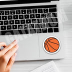 (3Pcs) Basketball Sticker Basketball Lover Basketball Accessories Basketball Gift Basketball Water Bottle Sticker Basketball Decals, Waterproof Vinyl Decal for Book Laptop Tumbler, Size 3 x 3 Inch