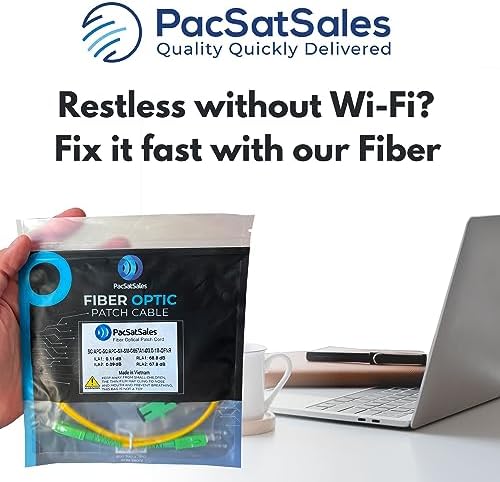3M / 10ft SC/APC Fiber Optic Internet Cable - Simplex - Single Mode Cable & Connector - Replacement Fiber Internet Cable or Optical Extension for Residential Networks