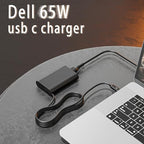 65W 45Watt Type C Laptop Charger Replacement for Dell USB C Charger Latitude 7275 7370 5420 5285 5290 5520 XPS 13 9250 9360 9365 9370 9380 9350 9550 Chromebook 3100 3400 5190 AC Adapter Power Supply