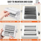 Pasta Maker Upgrade 3 in 1 Attachment for KitchenAid Stand Mixers - Includes Pasta Roller/Spaghetti Cutter/Fettuccine Cutter and Cleaning Brush - Kitchen Aid Accessories for Homemade Fresh Pasta