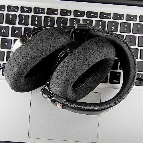 SOULWIT Earpads Replacement for Sony MDR-7506 MDR-V6 MDR-V7 MDR-CD900ST Monitor Headphones, Ear Pads Cushions with Softer High-Density Foam - 7506 MF Black