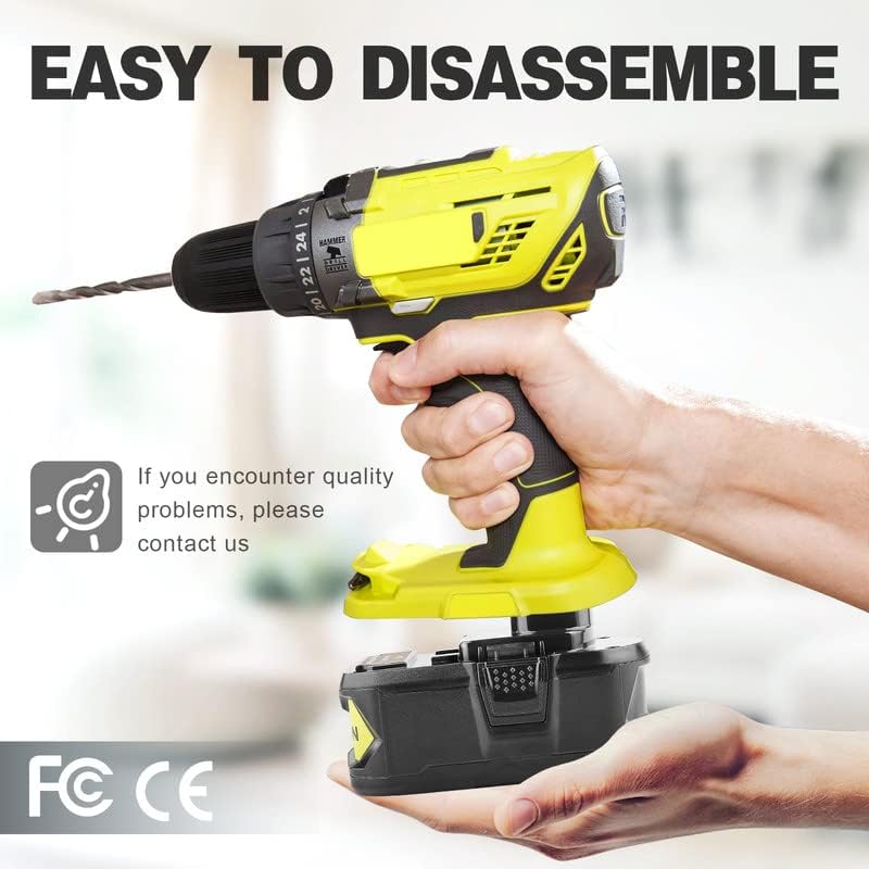 [2 Pack] 18V 6000mAh 18V RB18L50 Replacement Battery for P102 Ryobi Lithium Ion P103, P104, P105, P107, P108, P109 P122 Cordless Power Tools