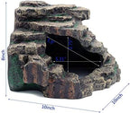 JIHAQUA Bearded Dragon Tank Accessories Extra Large Reptile Hideouts Cave Habitat Decor Bearded Dragon Clothes
