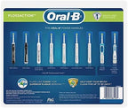 Genuine Original Oral-B Braun Floss Action Replacement Rechargeable Toothbrush Heads Refill (9 Count)