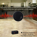 Loraffe Rodent Repellent Ultrasonic Under Hood Animal Repeller Battery Operated Rat Strobe Light Mouse Deterrent for Car Engine Garage Home Attic Warehouse, Indoor Pest Control, Vehicle Protection