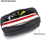 Universal Electronics/Accessories Soft Carrying Case Bag, Durable & Light-Weight,Suitable for Out-Going, Business, Travel and Cosmetics Kit (Small+Big-Black)