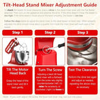 Stainless Steel Replacement Accessories Kit, Compatible With KitchenAid 4.5-5QT Tilt Head Stand Mixer, Includes Mixer Bowl, 6 Wire Whisk, Flat Beater, Fits for K45SS, KSM75