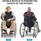 Wheelchair Seatbelt with Pocket Wheelchair Seat Belts for Adults Anti-Slip & Adjustable Wheelchair Accessories Safety Belt for Seniors Elderly, Patients, Anti-Fall Wheelchair Harness Vest