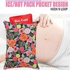 Pocket Tummy Pillow Hysterectomy Abdominal Pillows, Ice Pack Not Included, Small Portable Stomach Cushion After Surgery Endometriosis Post C-Section Gastric Lumpectomy Recovery Gifts for Women