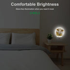 EKOBLA Rustic Farmhouse Cattle Night Light Cattle with Yellow Sunflower Night Lights Plug into Wall Auto on/Off LED Lamp Sleep Friendly for Boys Girls Seniors Elderly