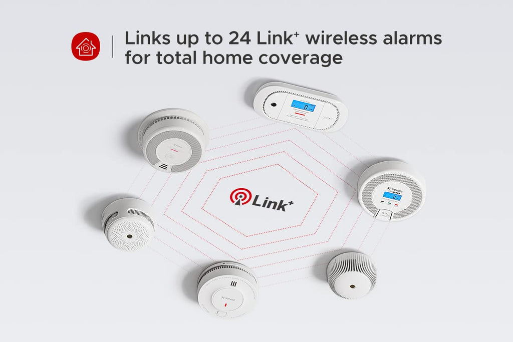 X-Sense Wireless Interconnected Combination Smoke and Carbon Monoxide Detector, 10-Year Battery Powered Fire and CO Alarm, SC06-W, 6-Pack