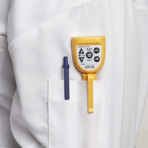 Taylor Compact Waterproof Digital Thermometer, 4.5 Inch Stem, Yellow