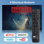 【 2 Pack 】 Universal for All Hisense TV Remote, Replacement Compatible for All Hisense 4K LED HD UHD Smart TVs