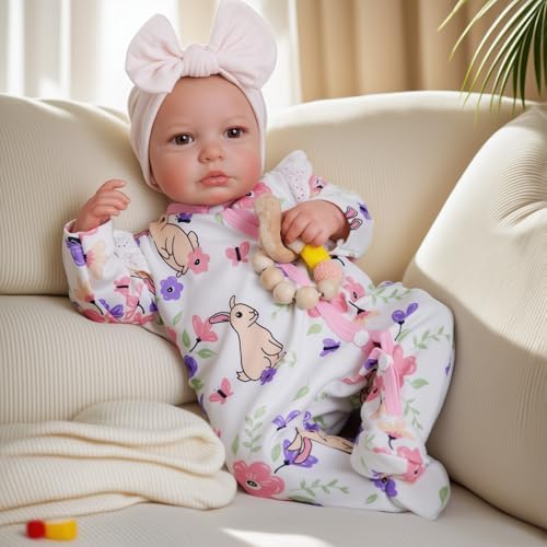 BABESIDE Reborn Baby Dolls - 20-inch Cute Soft Vinyl Realistic Baby Doll Real Life Baby Dolls with Complete Accessories Perfect for Cuddling, Playtime, and Gift Giving