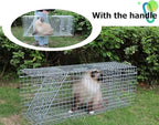 Animals Trap Cage Cover, Trap Cage Cover with Mesh Window for 1-2 Door Humane Animal Trap Cage 32 x 10 x 12inch, Cage not Included (Trap Cage+ Glover)