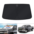 KUST Windshield Sun Shade for 1999-2006 Chevrolet Chevy Silverado/GMC Sierra 1500 2500 3500 2500HD Accessories Sunshade Window Protectors Foldable Blocks UV Rays Keep Your Car Cooler