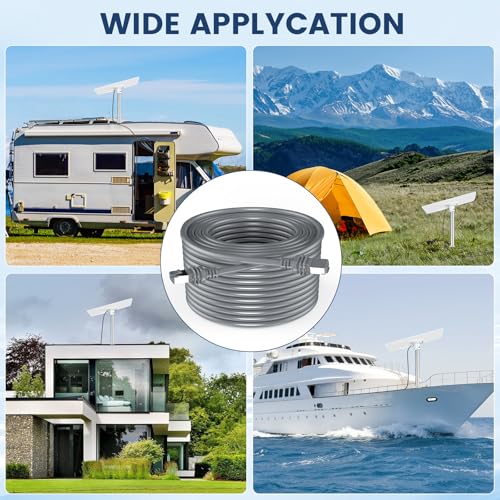 Starlink Cable, Starlink Gen 3 Cable, Standard Actuated Starlink Replacement Cable, 50FT Waterproof Replacement V3 Cable for Starlink Rectangular Satellite, Durable Extension Cable（50FT /15.5M）