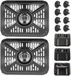 Air Fryer Grill Pan for Ninja AD350CO DZ401 Foodi 10 Quart 6 in 1 DualZone XL 2 Baskets Air Fryer, Replacement Air Fryer Crisper Plate Grill Plate Tray Accessories, Dishwasher Safe