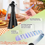 IPLUCKER Fly Fans for Tables 4 Packs,Fly Fan for Outdoor Table Adjustable Table Fly Fans,Hangable Fly Fans with Holographic Blade,Table Food Fan Fly Fan for Indoor Picnic Restaurant