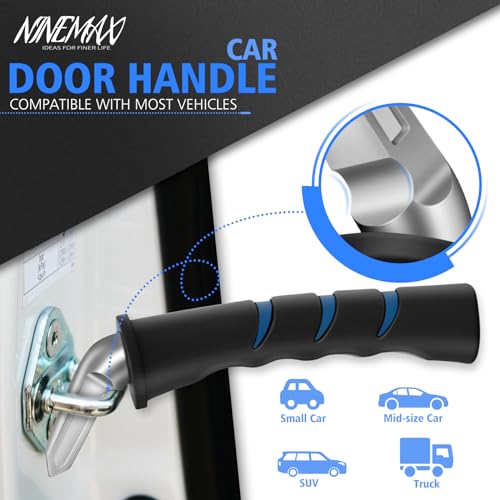 NINEMAX 2pcs Car Handle Assist for Elderly Car Door Handle - Portable Vehicle Support Handle - Auto Car Transfer Handle for Handicap Grab Bar