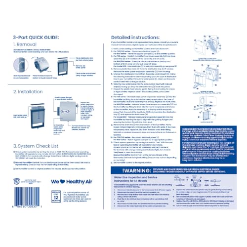 AprilAire 35 Water Panel Humidifier Filter Replacement for AprilAire Whole-House Humidifier Models 300, 350, 360, 560, 560A, 568, 600, 600A, 600M, 700, 700A, 700M, 760, 760A, 768 (Pack of 2)
