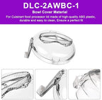 DLC-2AWBC-1 Replacement for Cuisinart Mini Prep Plus Food Processor Work Bowl Cover Parts, Fits All for Cuisinart DLC-2A 3 Cup Mini Prep Plus Food Processor Models, Only Use with Bowl DLC-2AWB-1