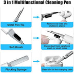 [4 Pairs] Replacement Ear Tips for AirPods Pro and AirPods Pro 2nd Generation with Noise Reduction Hole, 3 in 1 Cleaner Kit for AirPods 1 2 3 Pro/Pro 2, Silicone Ear Tips for AirPods Pro (XS/S/M/L)