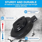 Outer Bowl Lid for Ninja NC301 Ice Cream Maker, Reusable Ninja Creami Replacement Lid, Creami Accessories Compatible with Ninja NC299AMZ/NC301/NC300/NC201/NC101 Series (NO Paddle)
