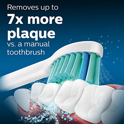 Philips Sonicare Genuine C2 Optimal Plaque Control Toothbrush Heads, 3 Brush Heads, White, HX9023/65 & for Kids 7+ Genuine Replacement Toothbrush Heads, 2 Brush Heads
