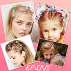 EAONE Sparkly Mini Butterfly Clips, Glitter Colorful Mini Hair Claw Clip for Girls and Women, 90s Y2K Cute Hair Styling Accessories, More than 10 Asscorted Colors, Set of 50