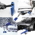 ORIENTOOLS Collapsible Snow Shovel with D-Grip Handle and Durable Aluminum Edge Blade, Portable Snow Shovel for Your Car, Truck, Recreational Vehicle, etc. (Blade 11")