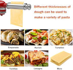 Pasta Roller for All KitchenAid Stand Mixer, Electric Dough Roller with 8 Different Thickness Adjustments, Stainless Steel Pasta Paker Attachment Kitchen Aid Accessories and Attachments