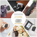 Key Finder Stick on Remote Finder Beeper 6 Pack RF Wireless TV Remote Control Finder, Key Finders Locator with Sound That Make Noise 90 dB Loud Beep Item Finder, Remote Tracker with Sound for Phone