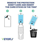 VEYOFLY Indoor Flying Insect Trap - Plug-in Fruit Fly, Gnat and Mosquito Trap With Refills - Odorless Bug Light for Home