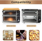 Bamboo Cutting Board Compatible with Ninja DCT401 DCT402 DCT451 Double Oven, Heat Resistant Cutting Board for Convection Toaster Oven, Air Fryer Accessories Compatible with Ninja Oven, Reclaim Space