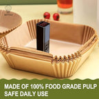 Air Fryer Liners for Ninja Crispi, Disposable 125 + 125 Pcs Ninja Crispi Accessories for Ninja Crispi 4-in-1 Portable Glass Air Fryer Cooking System, Non-Stick Ninja Crispi Liners Disposable