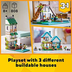 LEGO Creator 3 in 1 Cozy House Building Kit, Rebuild into 3 Different Houses, Includes Family Minifigures and Accessories, DIY Building Toy Ideas for Outdoor Play for Kids, Boys and Girls, 31139