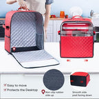 BAGSPRITE Stand Mixer Cover with Appliance Sliders Base Compatible with KitchenAid Mixer-Storage Bag for 4.5/5 Quart with Pockets for Kitchen Aid Accessories and Attachments