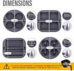 EM Silicone Air Fryer Liners Set of – Reusable Air Fryer Accessories with Cupcake, Donut, Brownie, Waffle Molds – Heat-Resistant, Food-Grade Silicone for Ninja, Gourmia.