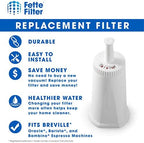 Fette Filter - Replacement Water Filter Compatible with Breville Claro Swiss For Oracle, Barista & Bambino - Compare to Part #BES008WHT0NUC1 - (Pack of 3)