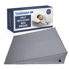 Self-Inflating Bed Wedge Pillow | Lightweight for Travel | Wedge Pillow for Sleeping and Acid Reflux, Heartburn, and GERD Pillow (TWDPRO2, 22 Inch)