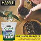 Harris Premium Orchid Potting Mix, Optimal Coarse Mix for All Types of Orchids, 4qt